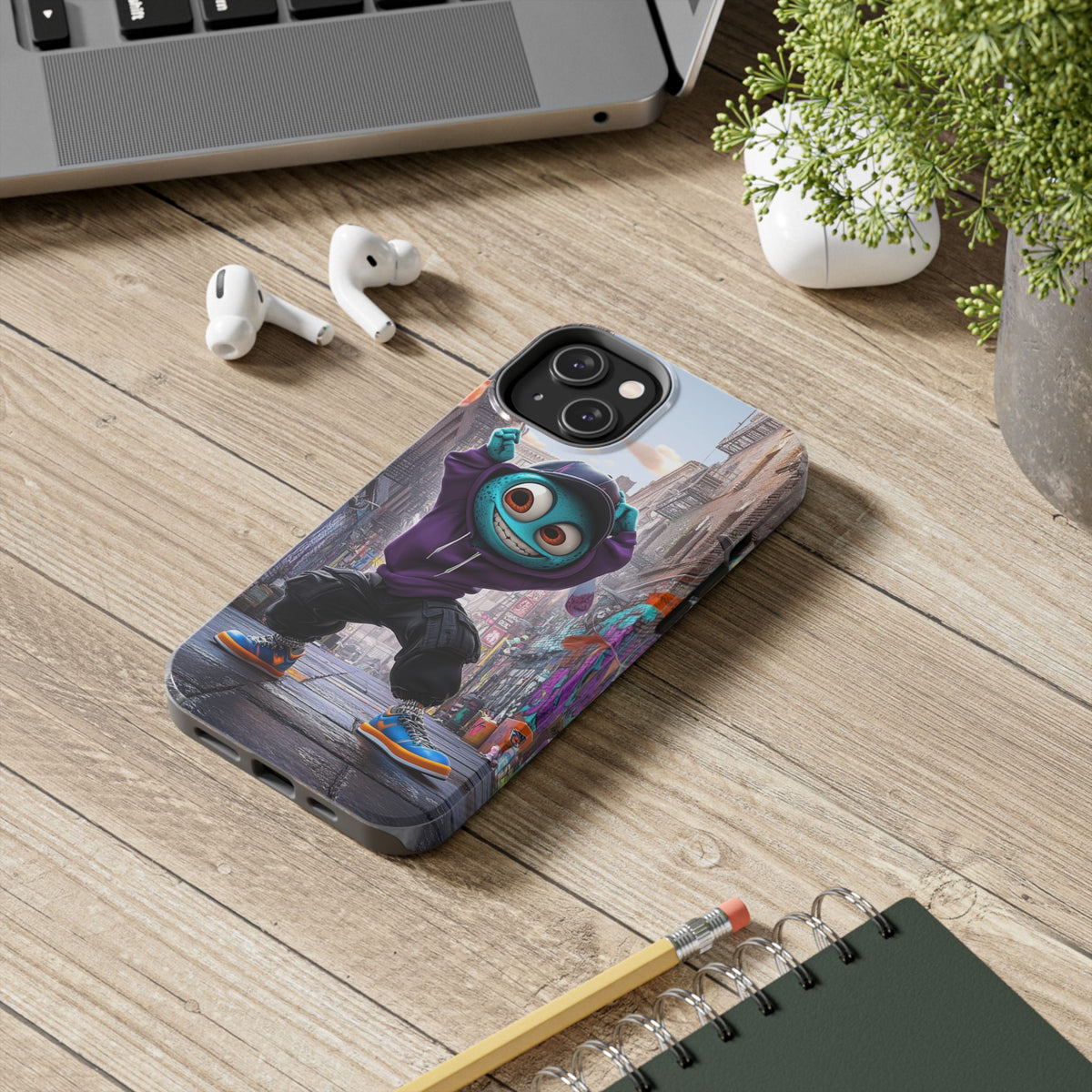 Funda Premium MINUX para iPhone y Samsung Galaxy - Alien Boy 001