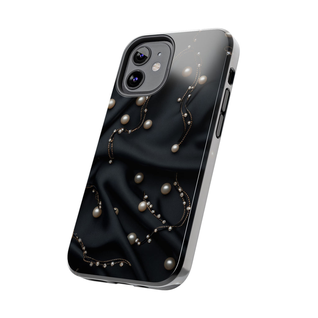 Fundas Premium MINUX para iPhone y Samsung Galaxy - Pearl Chain Velvet