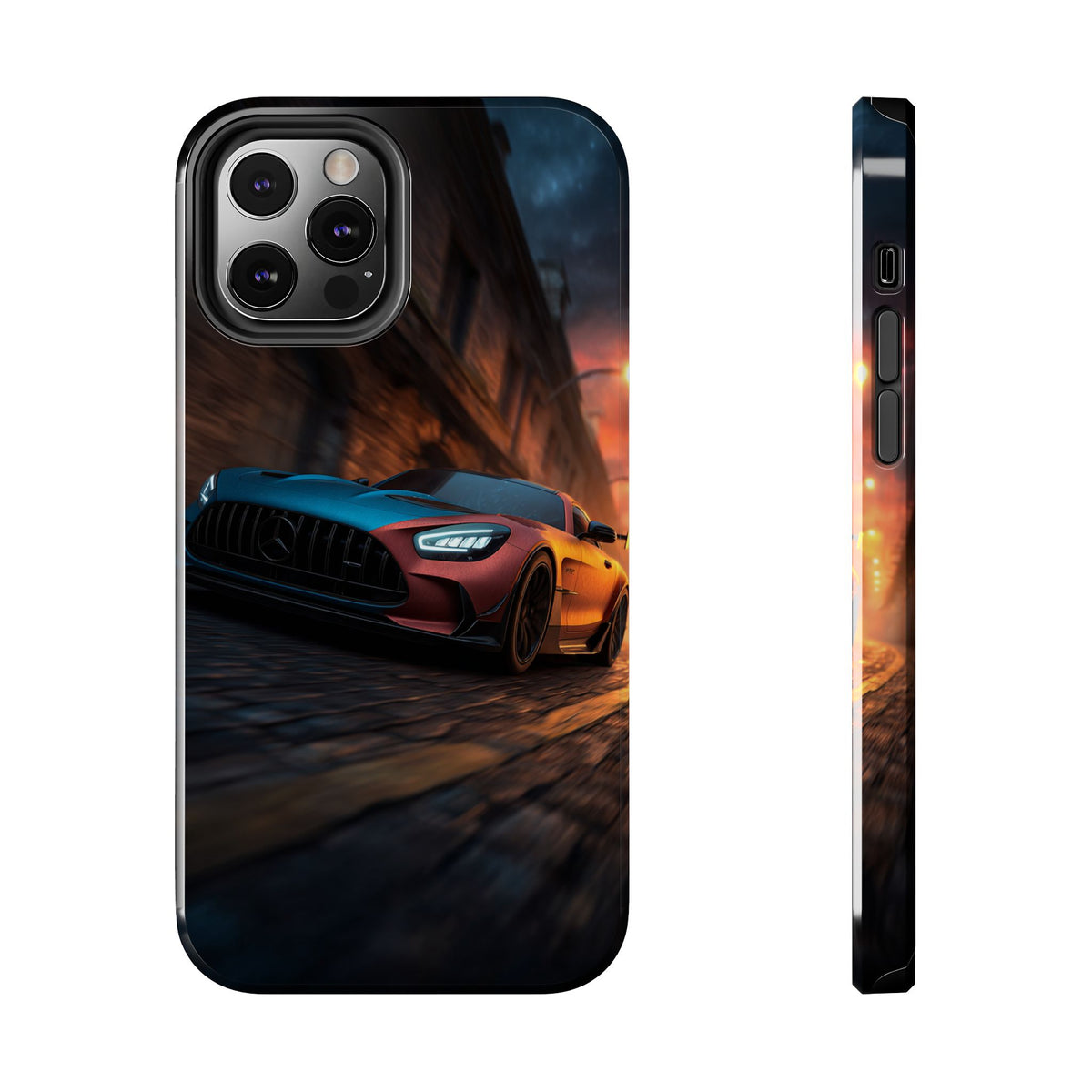 Funda Premium MINUX para iPhone y Samsung Galaxy - Neon car