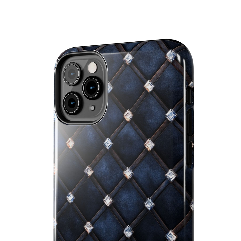 Fundas Premium MINUX para iPhone y Samsung Galaxy - Midnight Diamond Quilt