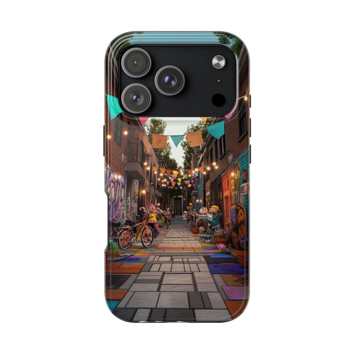 Funda Premium MINUX para iPhone y Samsung Galaxy - Street Party 003