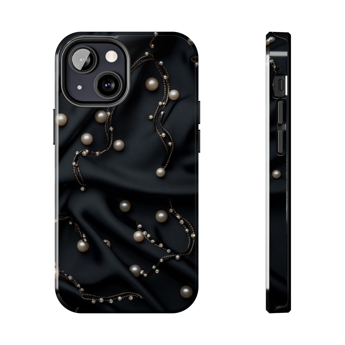 Fundas Premium MINUX para iPhone y Samsung Galaxy - Pearl Chain Velvet
