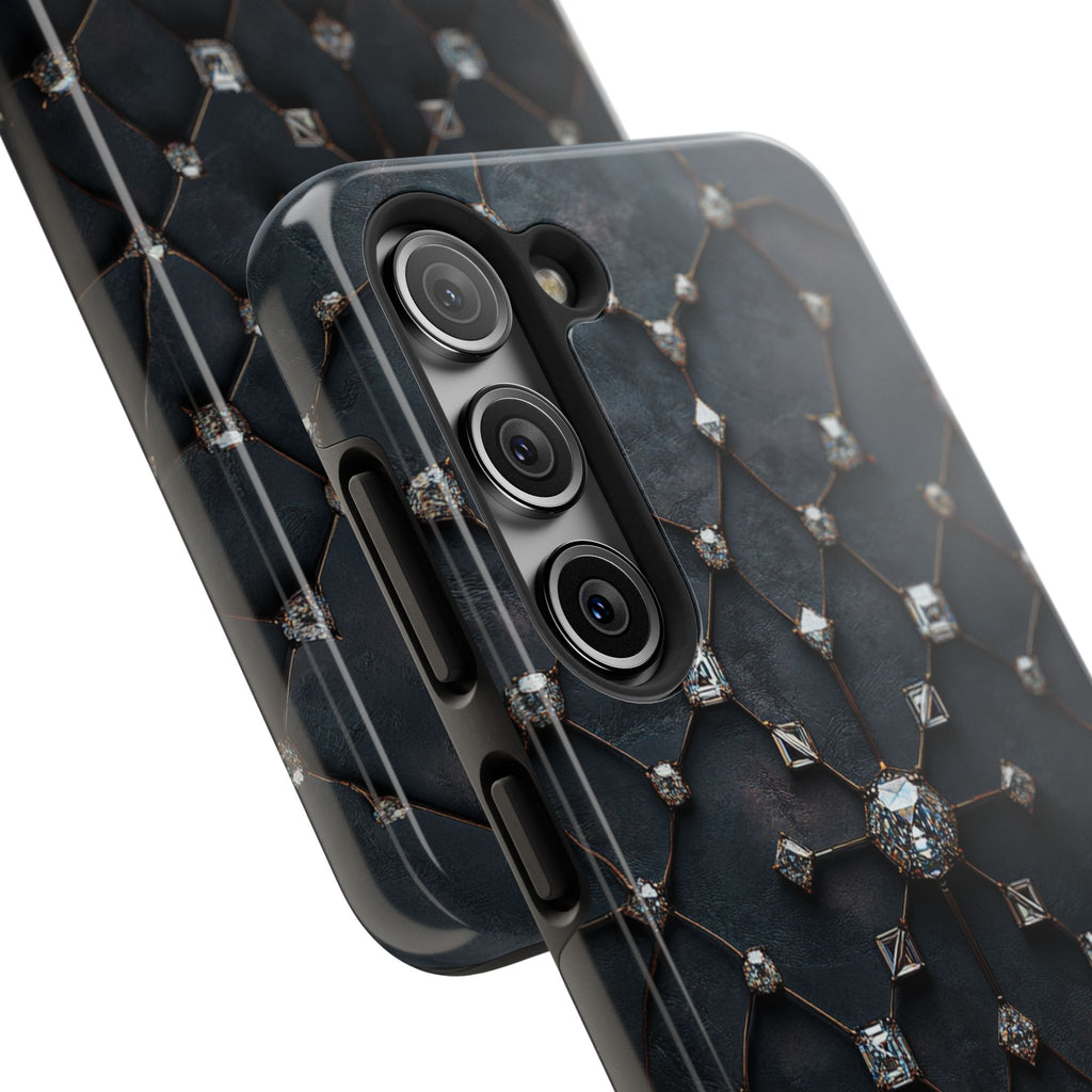 Fundas Premium MINUX para iPhone y Samsung Galaxy - Obsidian Diamond Filigree