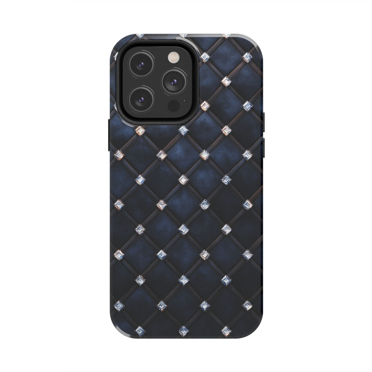 Fundas Premium MINUX para iPhone y Samsung Galaxy - Midnight Diamond Quilt