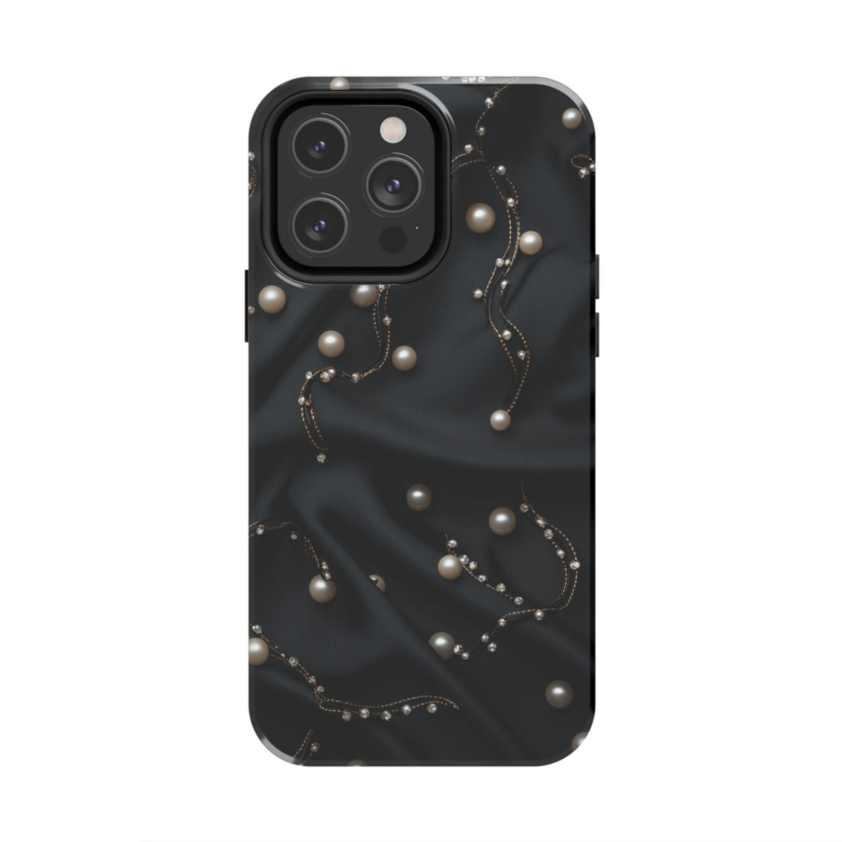 Fundas Premium MINUX para iPhone y Samsung Galaxy - Pearl Chain Velvet