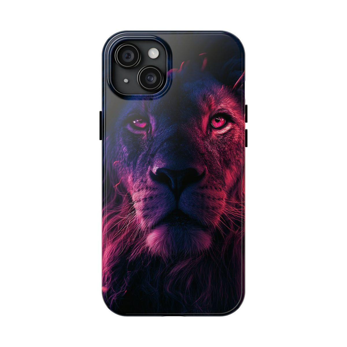 Funda Premium MINUX para iPhone y Samsung Galaxy - Neon lion
