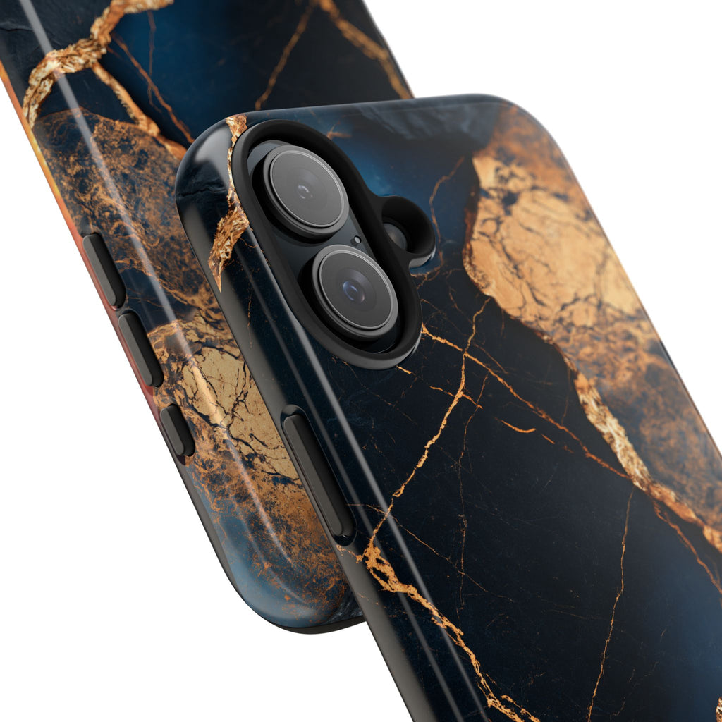 Funda Premium MINUX para iPhone y Samsung Galaxy - Golden Marble