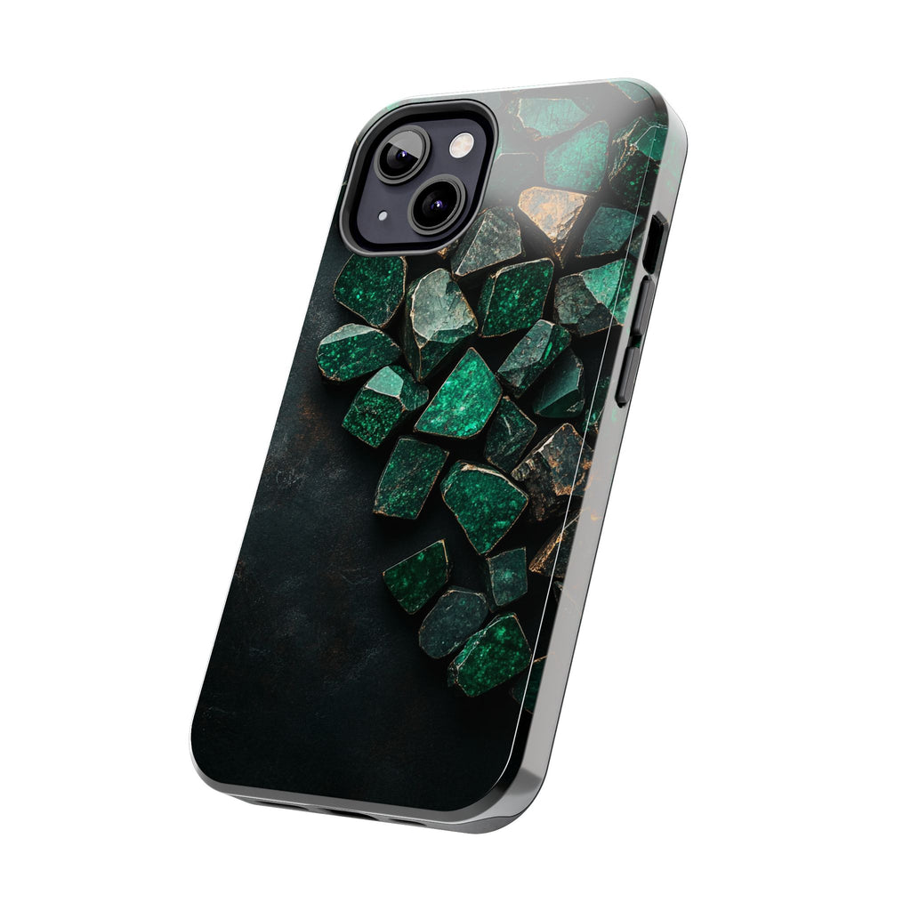 Fundas Premium MINUX para iPhone y Samsung Galaxy - Emerald Crystal Scatter