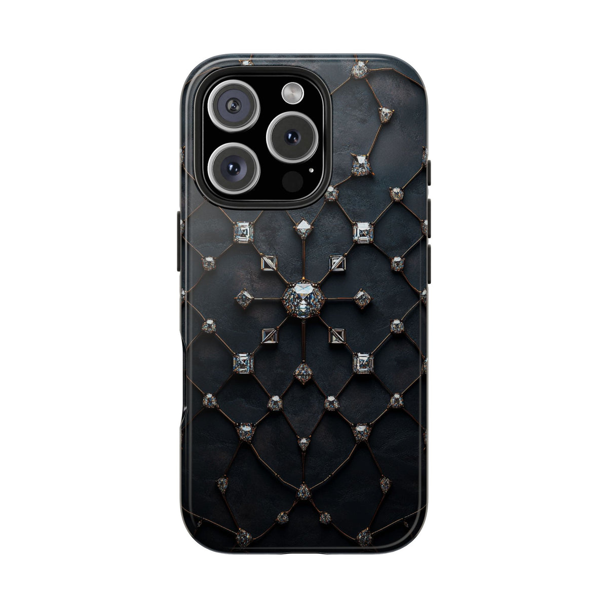 Fundas Premium MINUX para iPhone y Samsung Galaxy - Obsidian Diamond Filigree