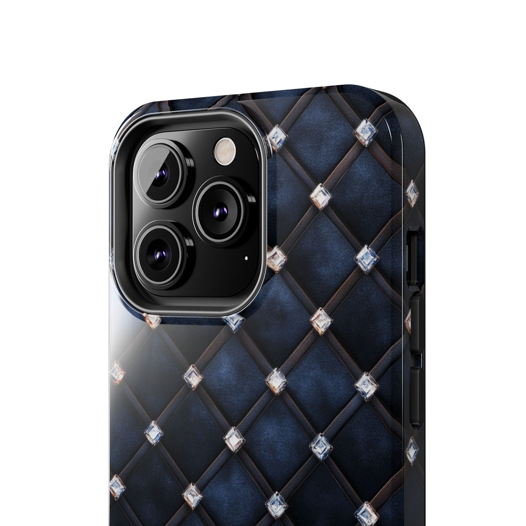 Fundas Premium MINUX para iPhone y Samsung Galaxy - Midnight Diamond Quilt