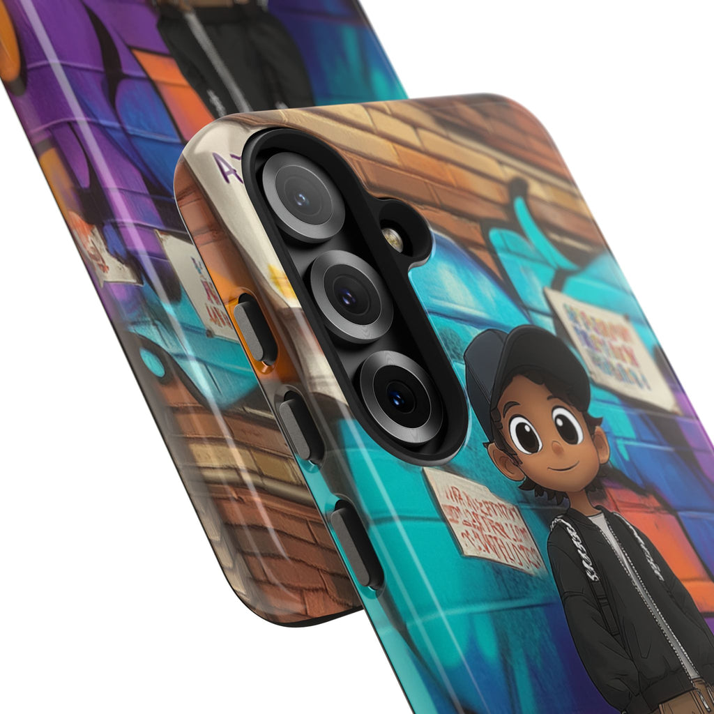 Funda Premium MINUX para iPhone y Samsung Galaxy - Street Boy 002