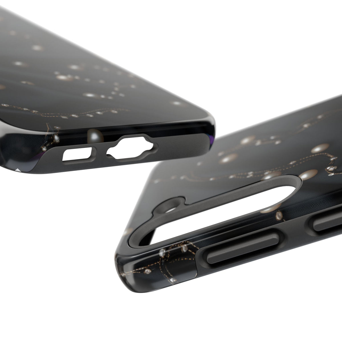 Fundas Premium MINUX para iPhone y Samsung Galaxy - Pearl Chain Velvet
