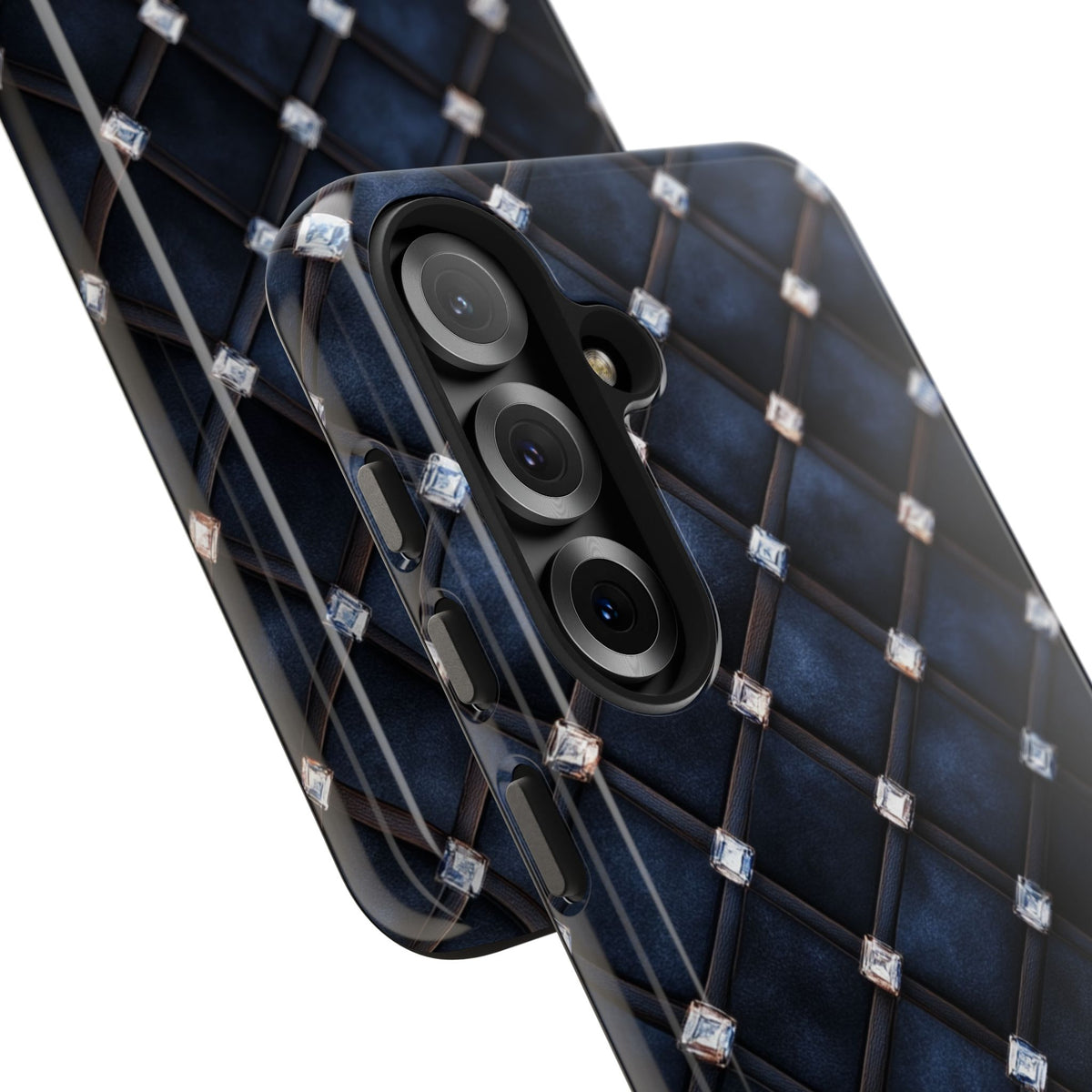 Fundas Premium MINUX para iPhone y Samsung Galaxy - Midnight Diamond Quilt