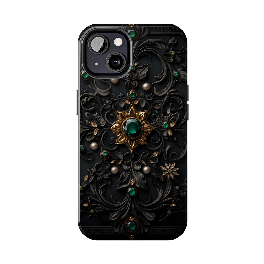 Fundas Premium MINUX para iPhone y Samsung Galaxy - Emerald Gothic Relic