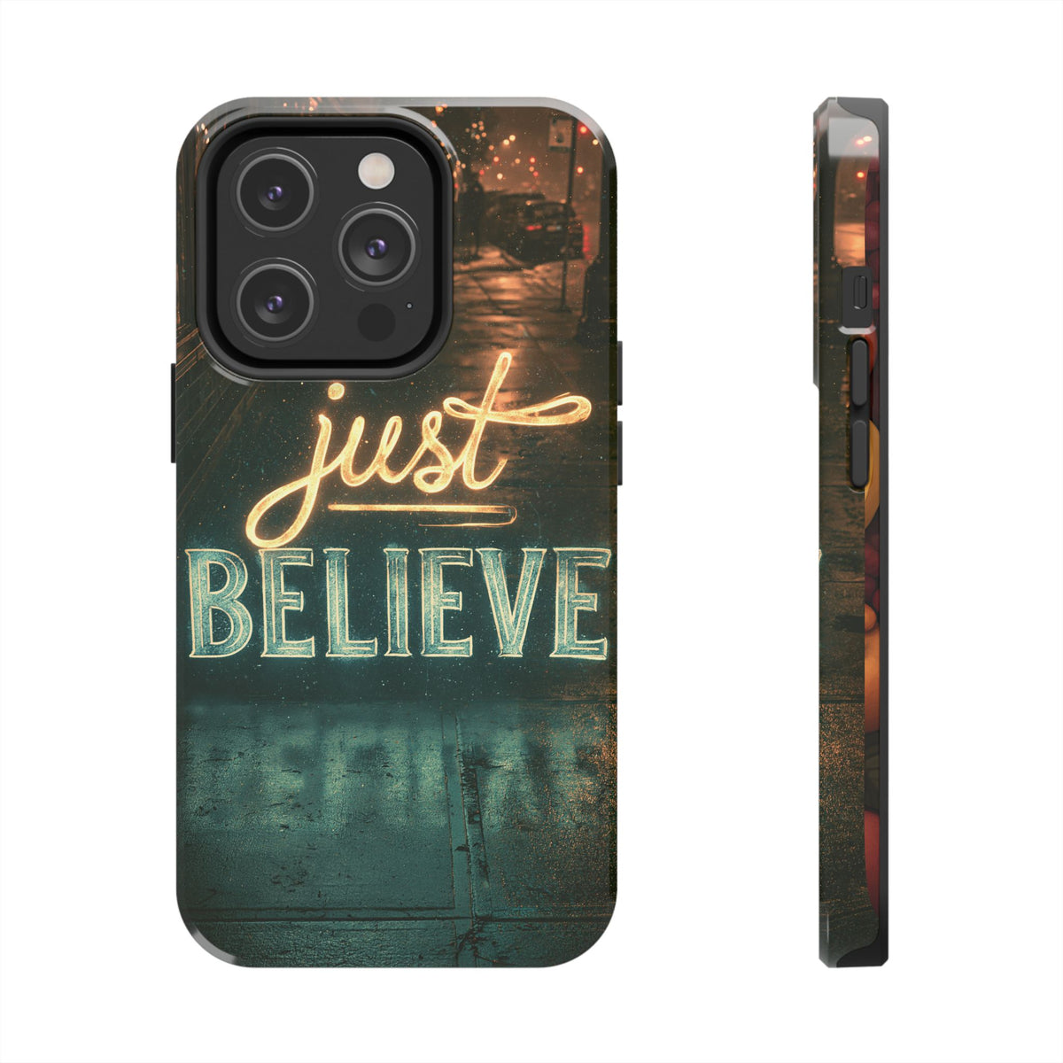 Funda Premium MINUX para iPhone y Samsung Galaxy - Just Believe