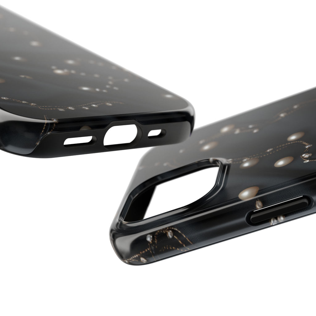 Fundas Premium MINUX para iPhone y Samsung Galaxy - Pearl Chain Velvet
