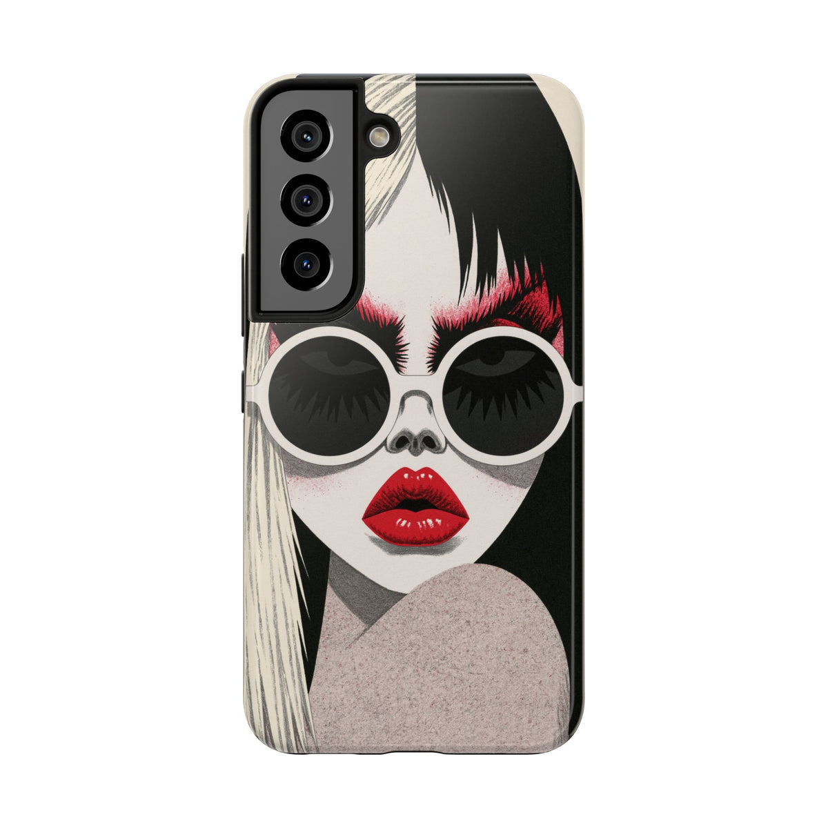 Fundas Premium MINUX para iPhone y Samsung Galaxy - Midnight Red Glasses