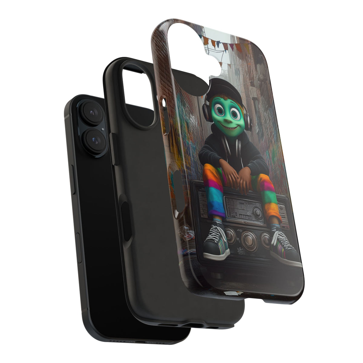 Funda Premium MINUX para iPhone y Samsung Galaxy - Alien Boy
