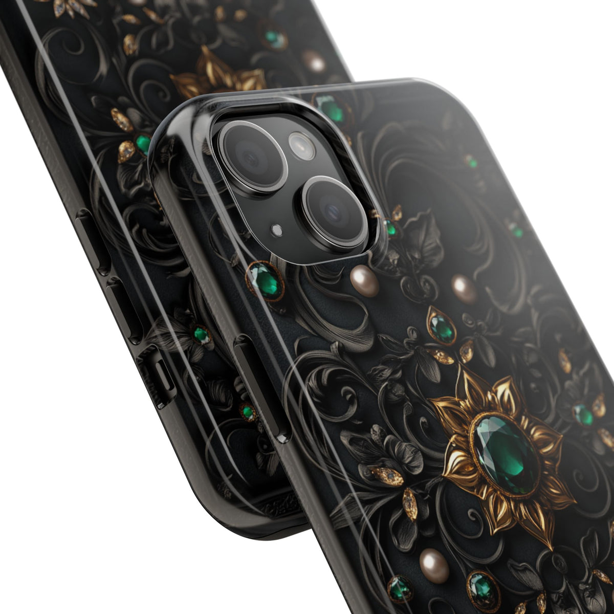 Fundas Premium MINUX para iPhone y Samsung Galaxy - Emerald Gothic Relic