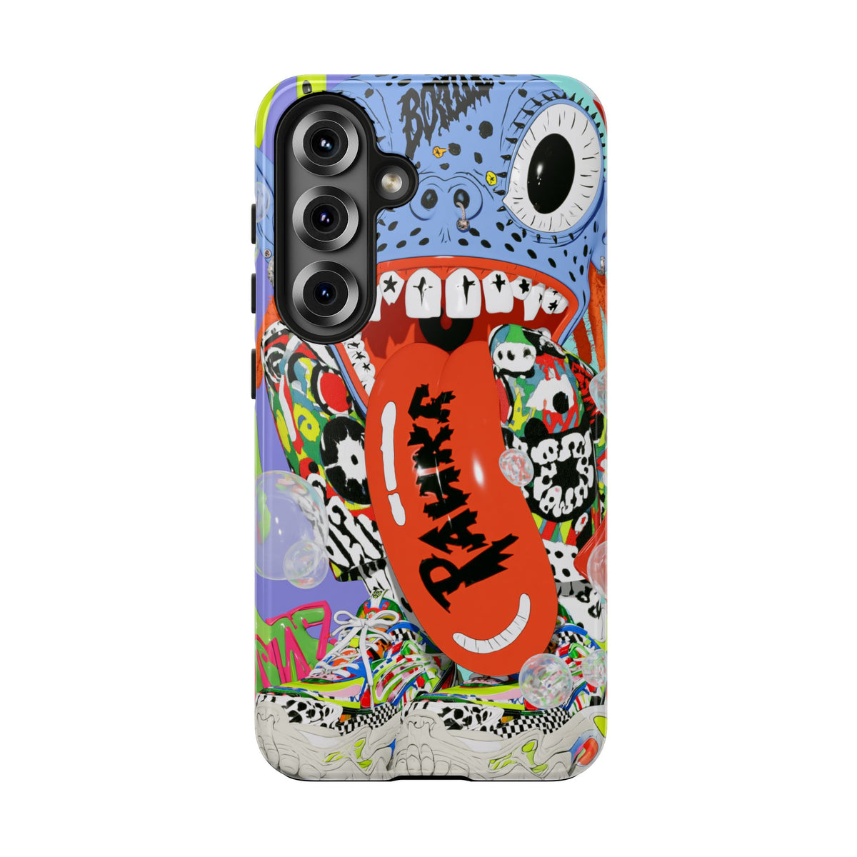 Fundas Premium MINUX para iPhone y Samsung Galaxy - Electric Blue Monster