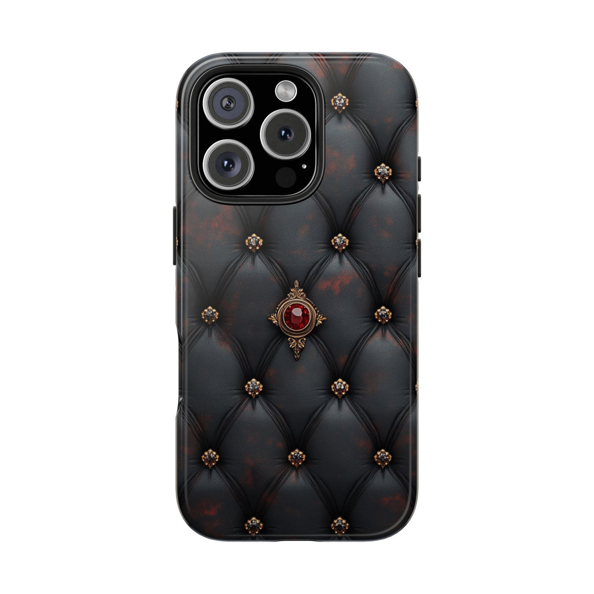 Fundas Premium MINUX para iPhone y Samsung Galaxy - Ruby Buttoned Velvet