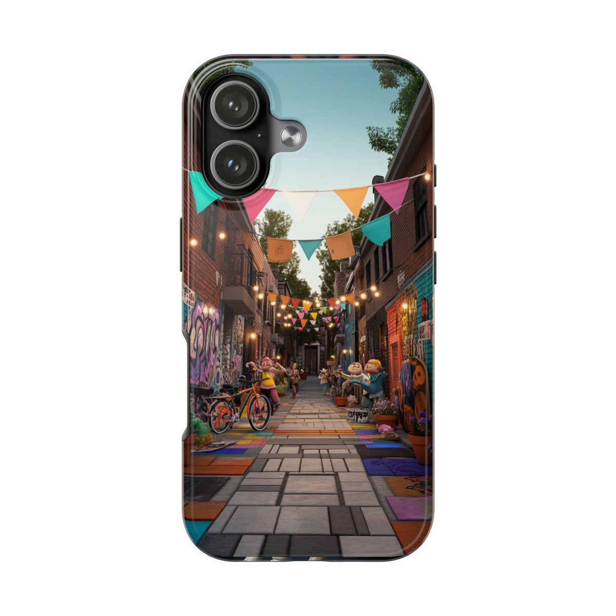 Funda Premium MINUX para iPhone y Samsung Galaxy - Street Party 003