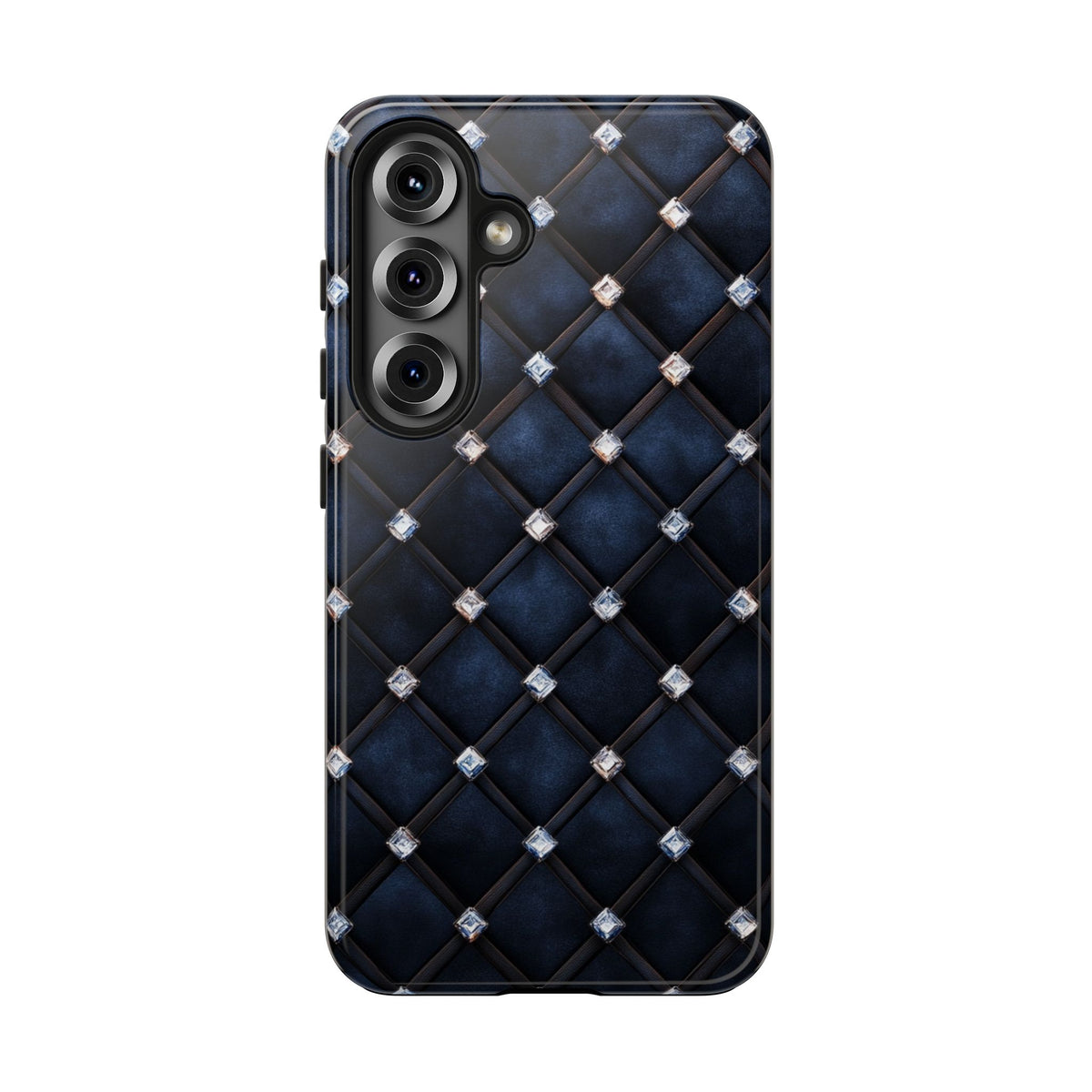 Fundas Premium MINUX para iPhone y Samsung Galaxy - Midnight Diamond Quilt