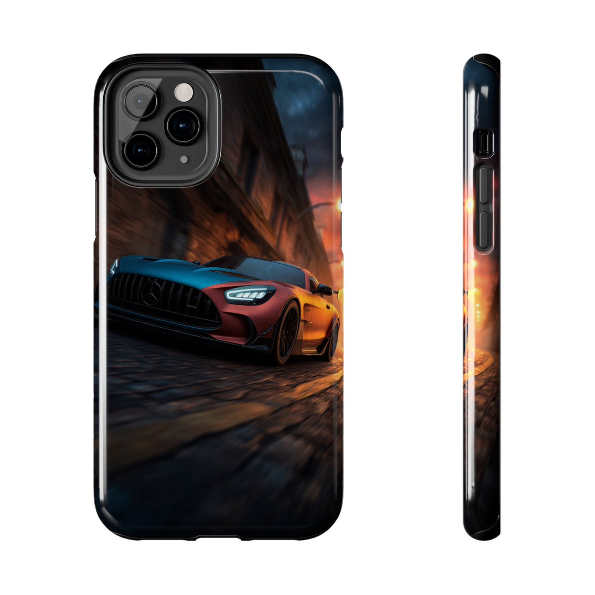 Funda Premium MINUX para iPhone y Samsung Galaxy - Neon car