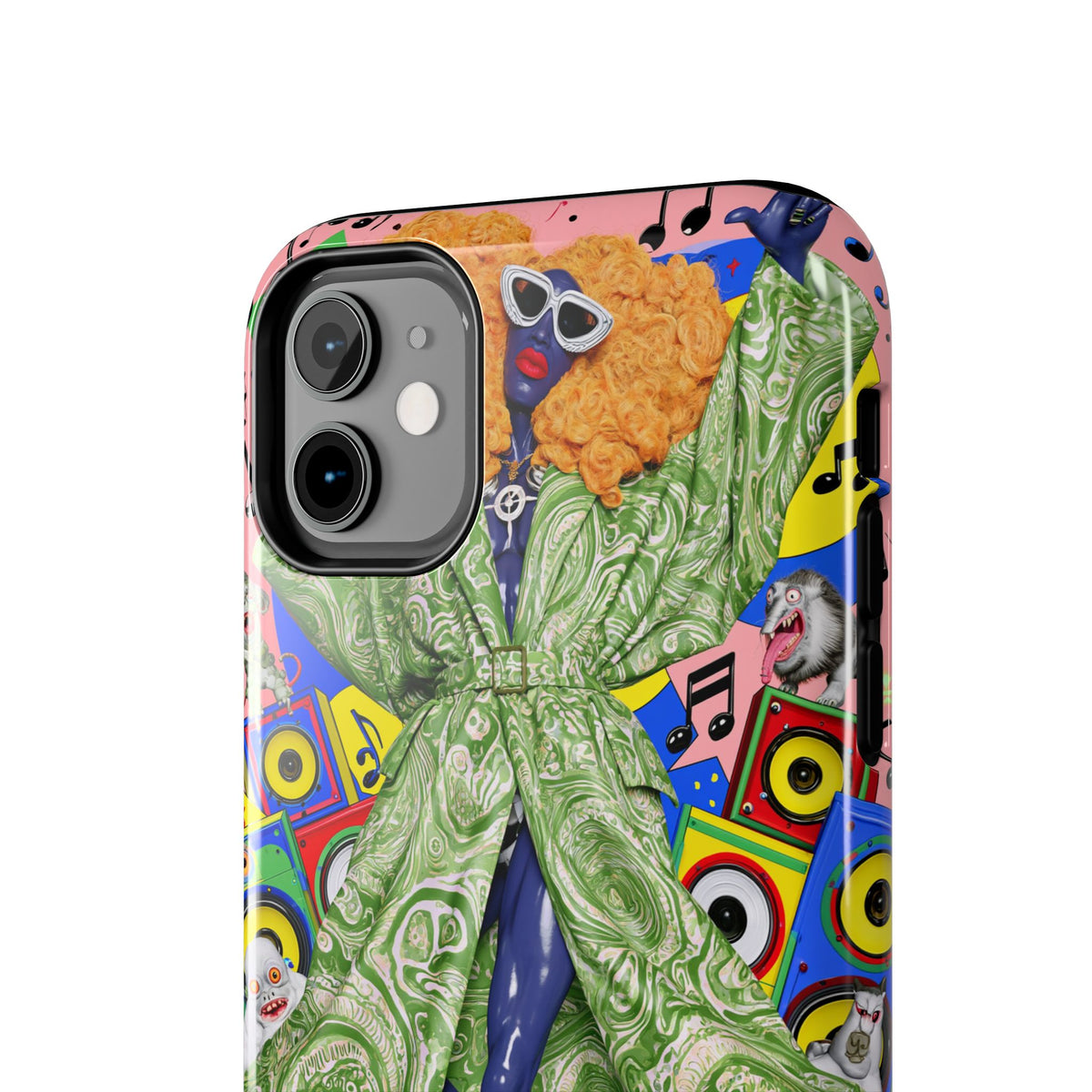 Fundas Premium MINUX para iPhone y Samsung Galaxy - Neon Tech Creature