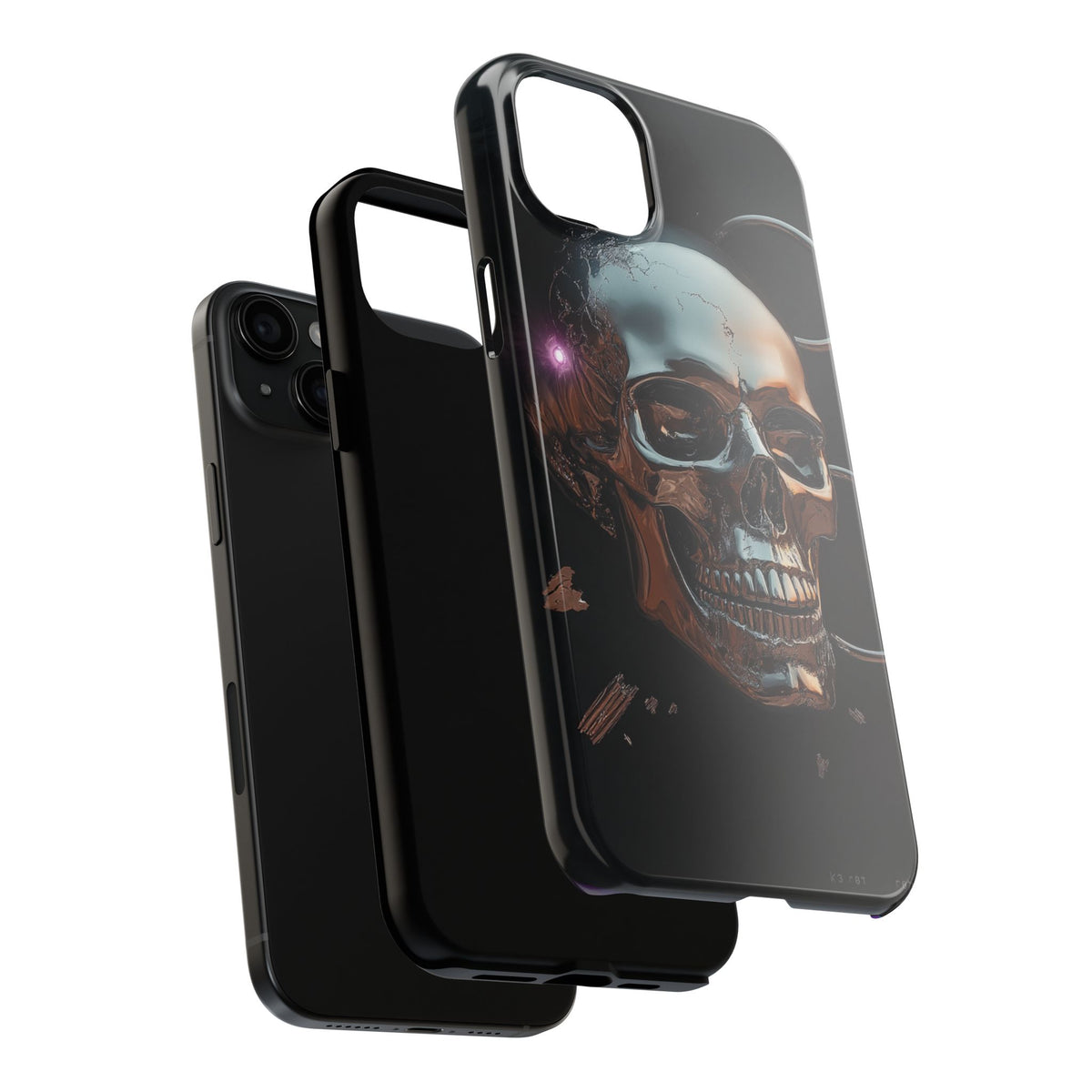 Funda Premium MINUX para iPhone y Samsung Galaxy - Iron Skull 002