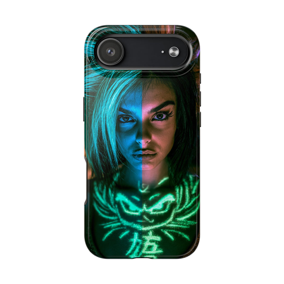 Funda Premium MINUX para iPhone y Samsung Galaxy - Neon girl 001