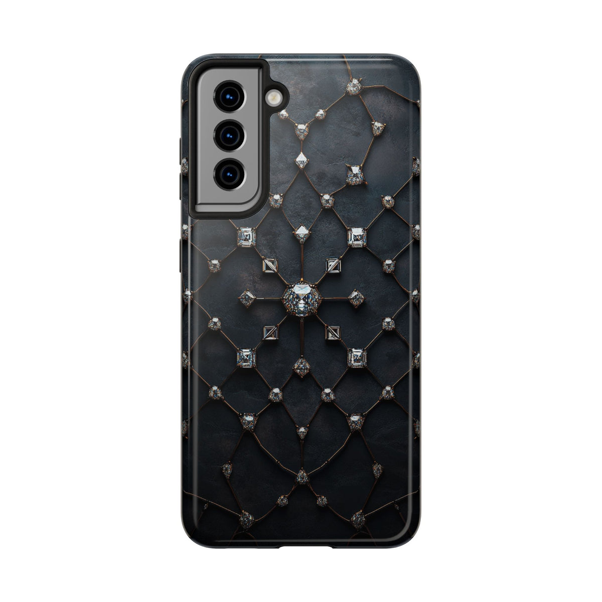 Fundas Premium MINUX para iPhone y Samsung Galaxy - Obsidian Diamond Filigree