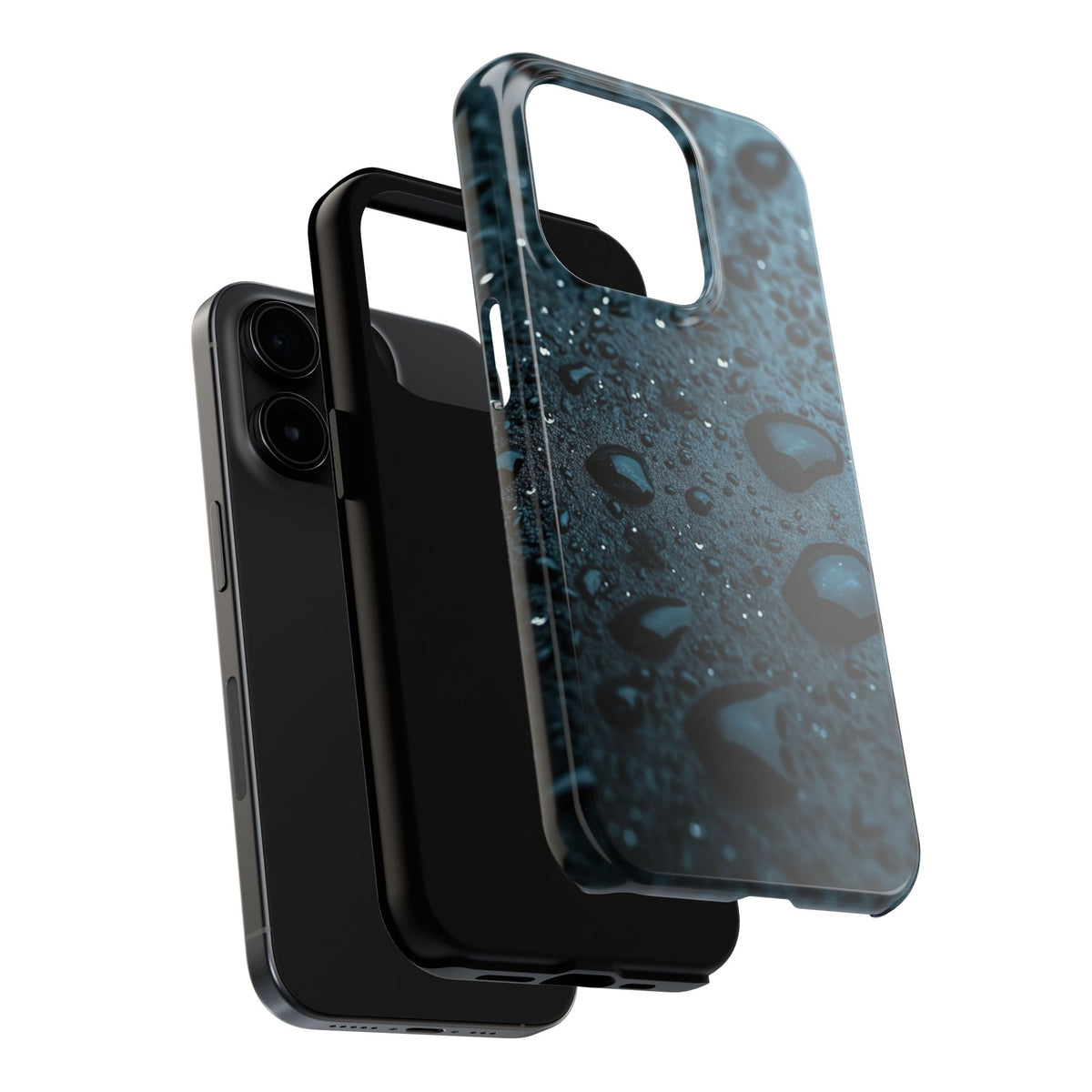 Fundas Premium MINUX para iPhone y Samsung Galaxy - Midnight Water Drops