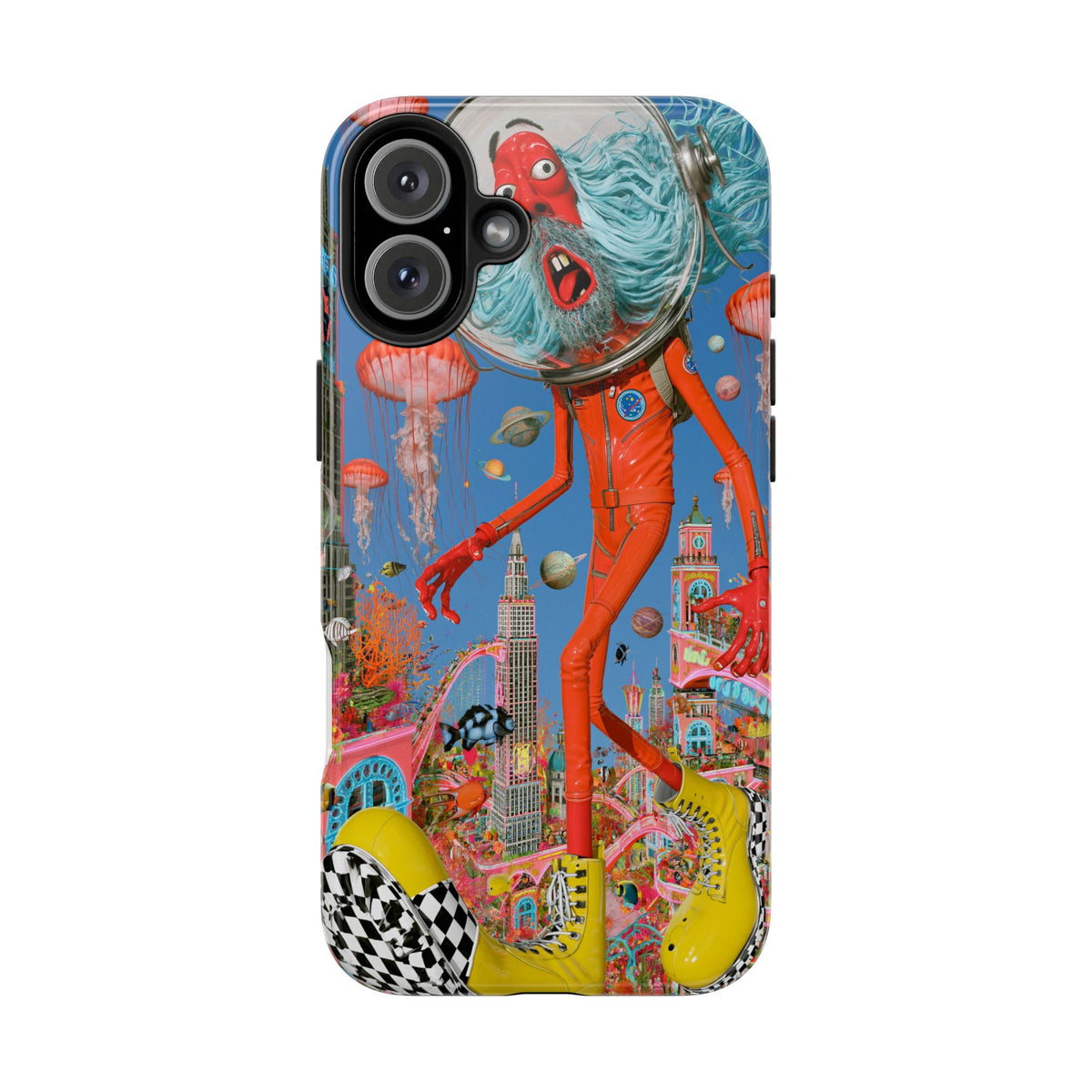 Fundas Premium MINUX para iPhone y Samsung Galaxy - Neon Sea Wanderer