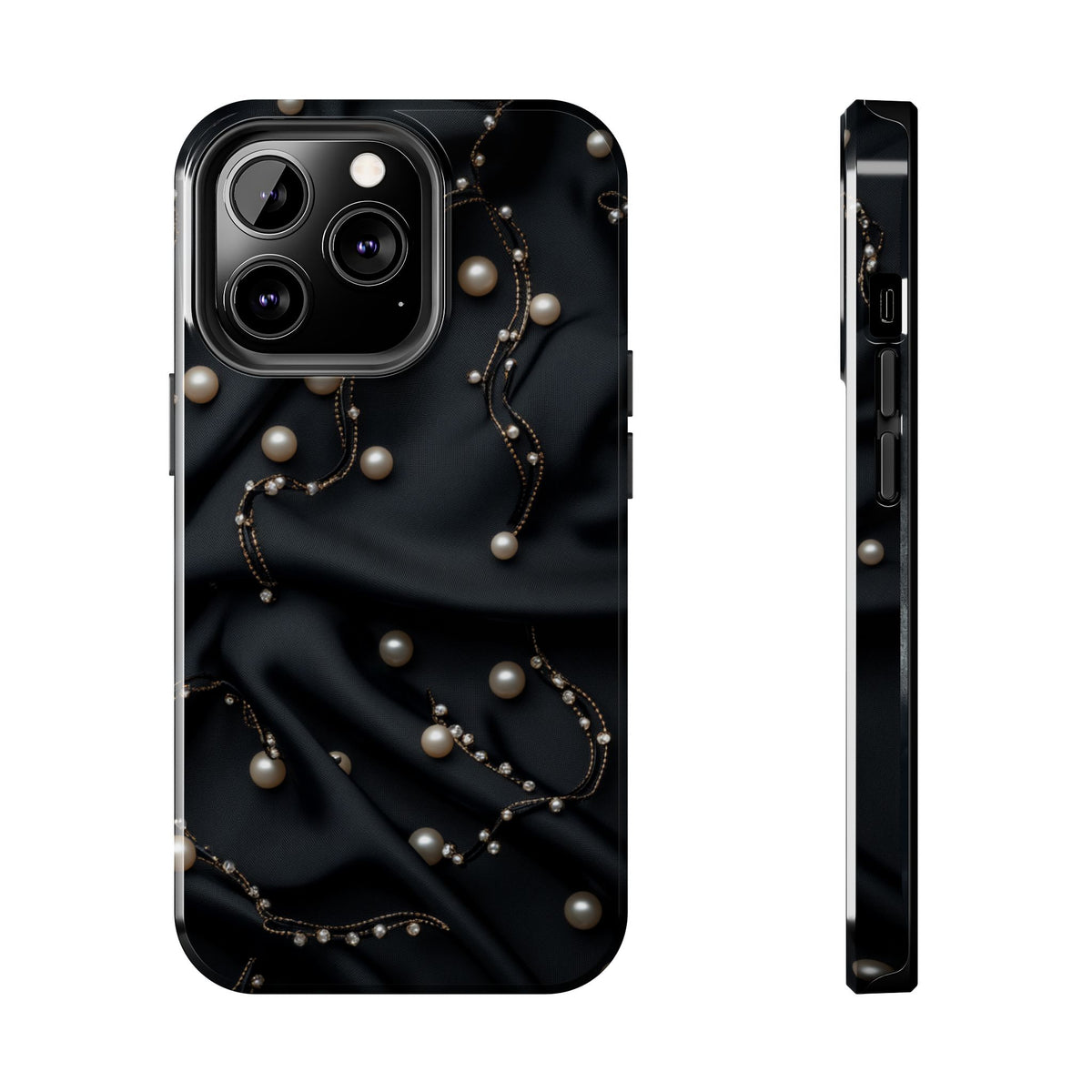 Fundas Premium MINUX para iPhone y Samsung Galaxy - Pearl Chain Velvet