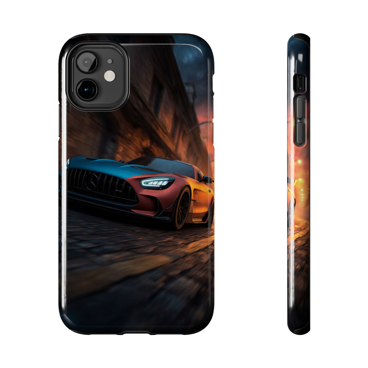 Funda Premium MINUX para iPhone y Samsung Galaxy - Neon car