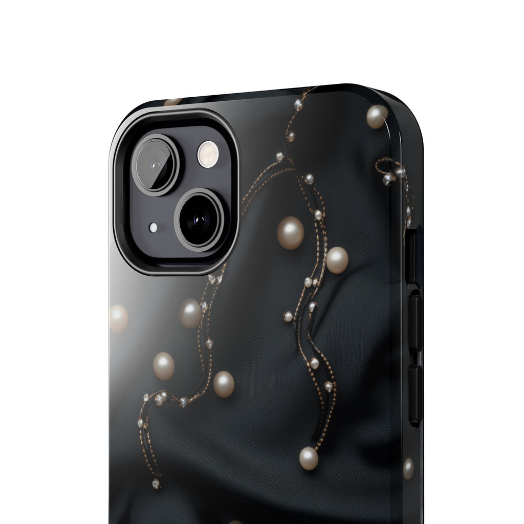 Fundas Premium MINUX para iPhone y Samsung Galaxy - Pearl Chain Velvet