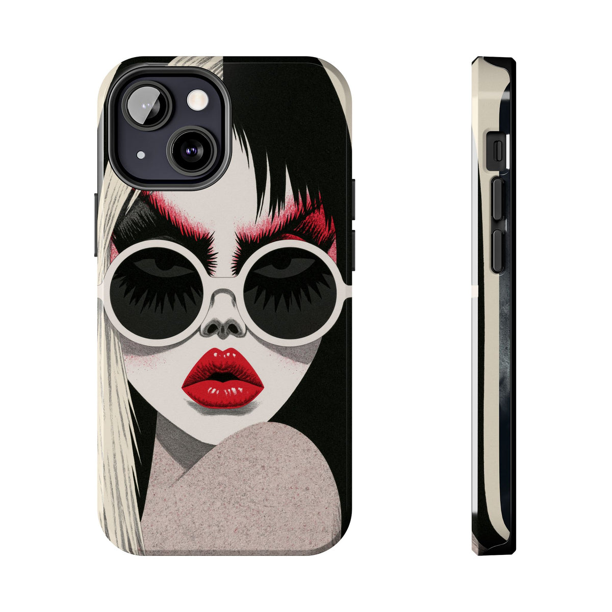 Fundas Premium MINUX para iPhone y Samsung Galaxy - Midnight Red Glasses
