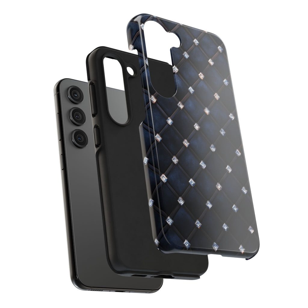 Fundas Premium MINUX para iPhone y Samsung Galaxy - Midnight Diamond Quilt