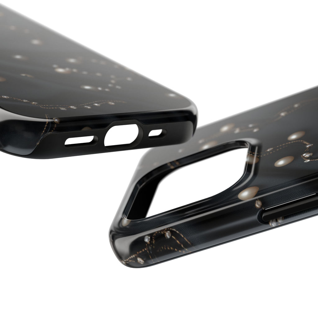 Fundas Premium MINUX para iPhone y Samsung Galaxy - Pearl Chain Velvet