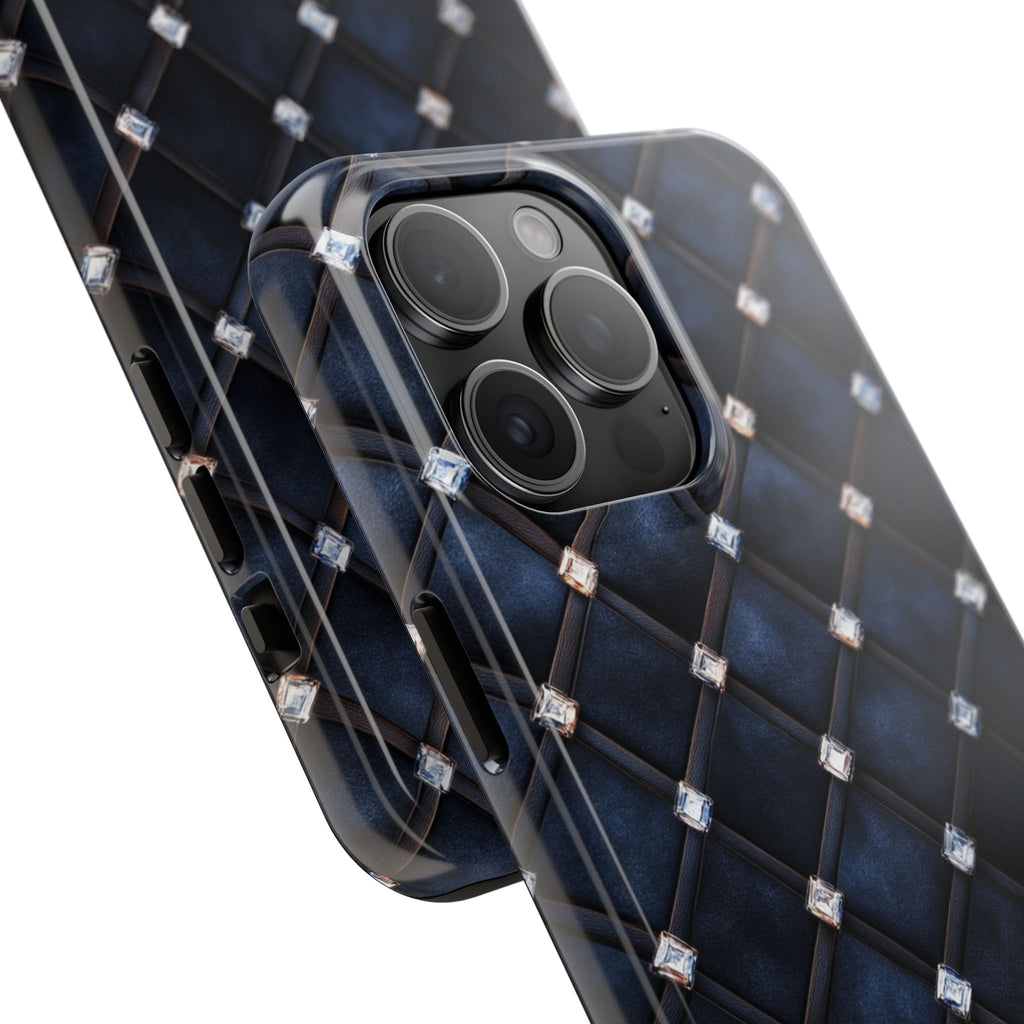Fundas Premium MINUX para iPhone y Samsung Galaxy - Midnight Diamond Quilt
