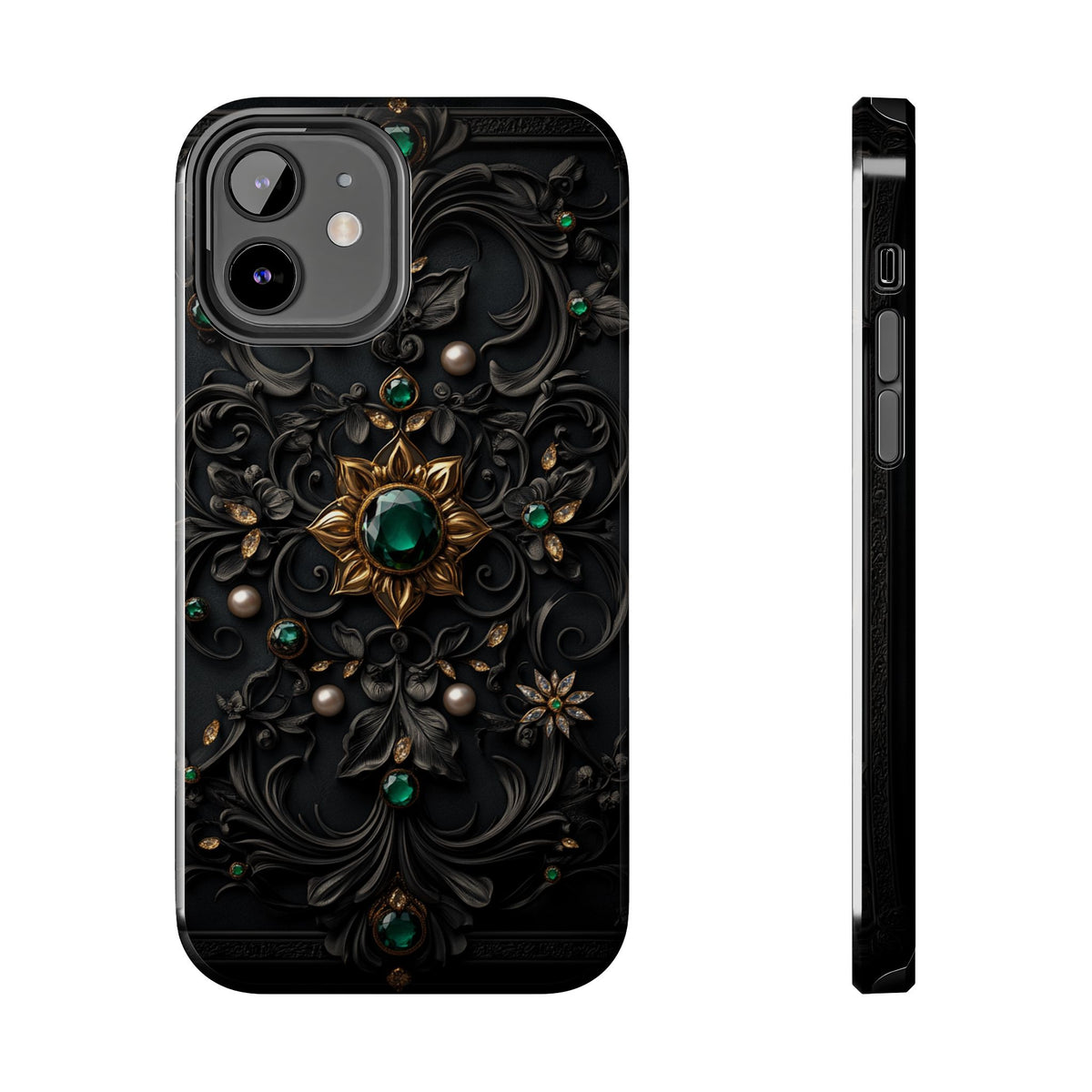 Fundas Premium MINUX para iPhone y Samsung Galaxy - Emerald Gothic Relic