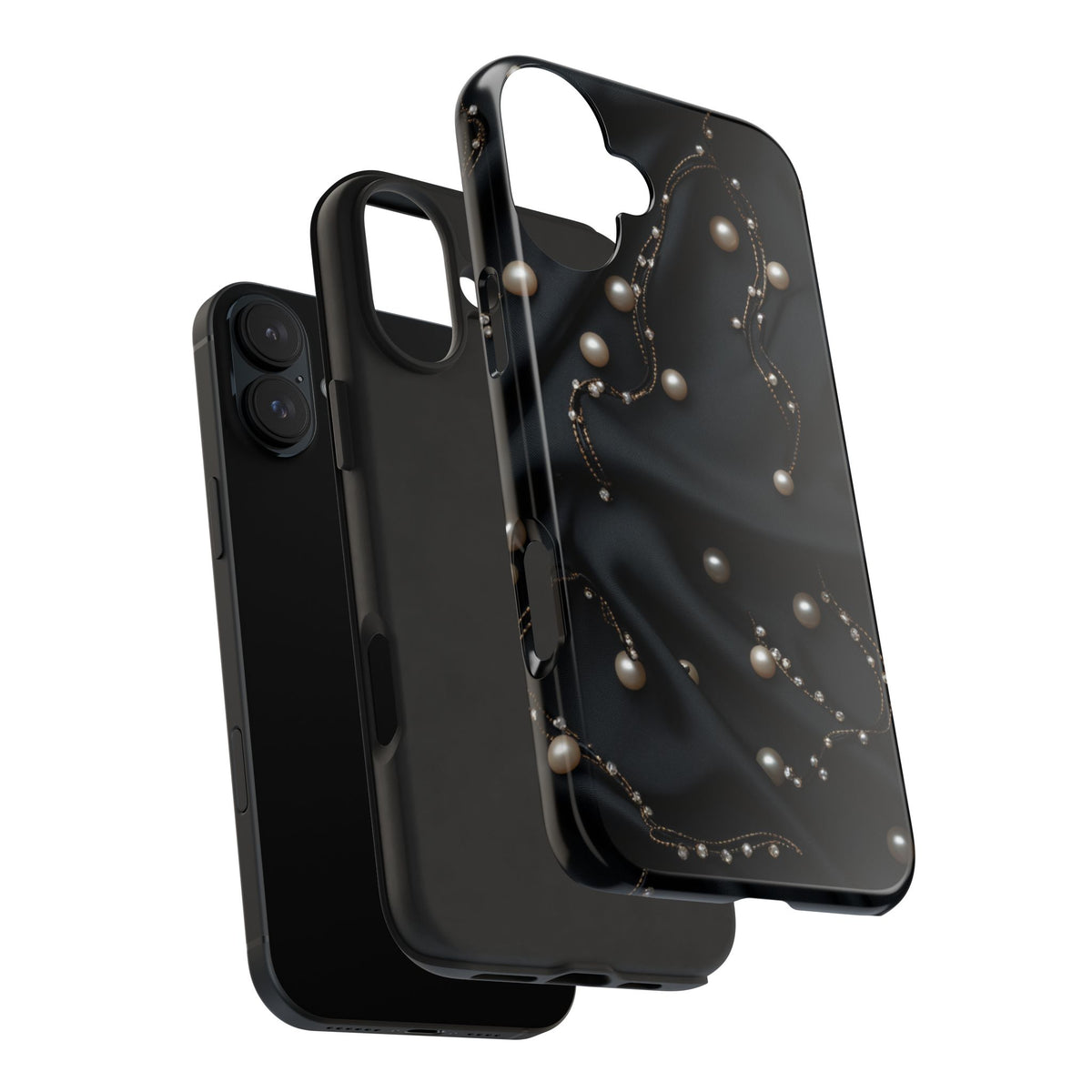 Fundas Premium MINUX para iPhone y Samsung Galaxy - Pearl Chain Velvet