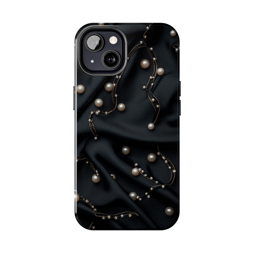 Fundas Premium MINUX para iPhone y Samsung Galaxy - Pearl Chain Velvet