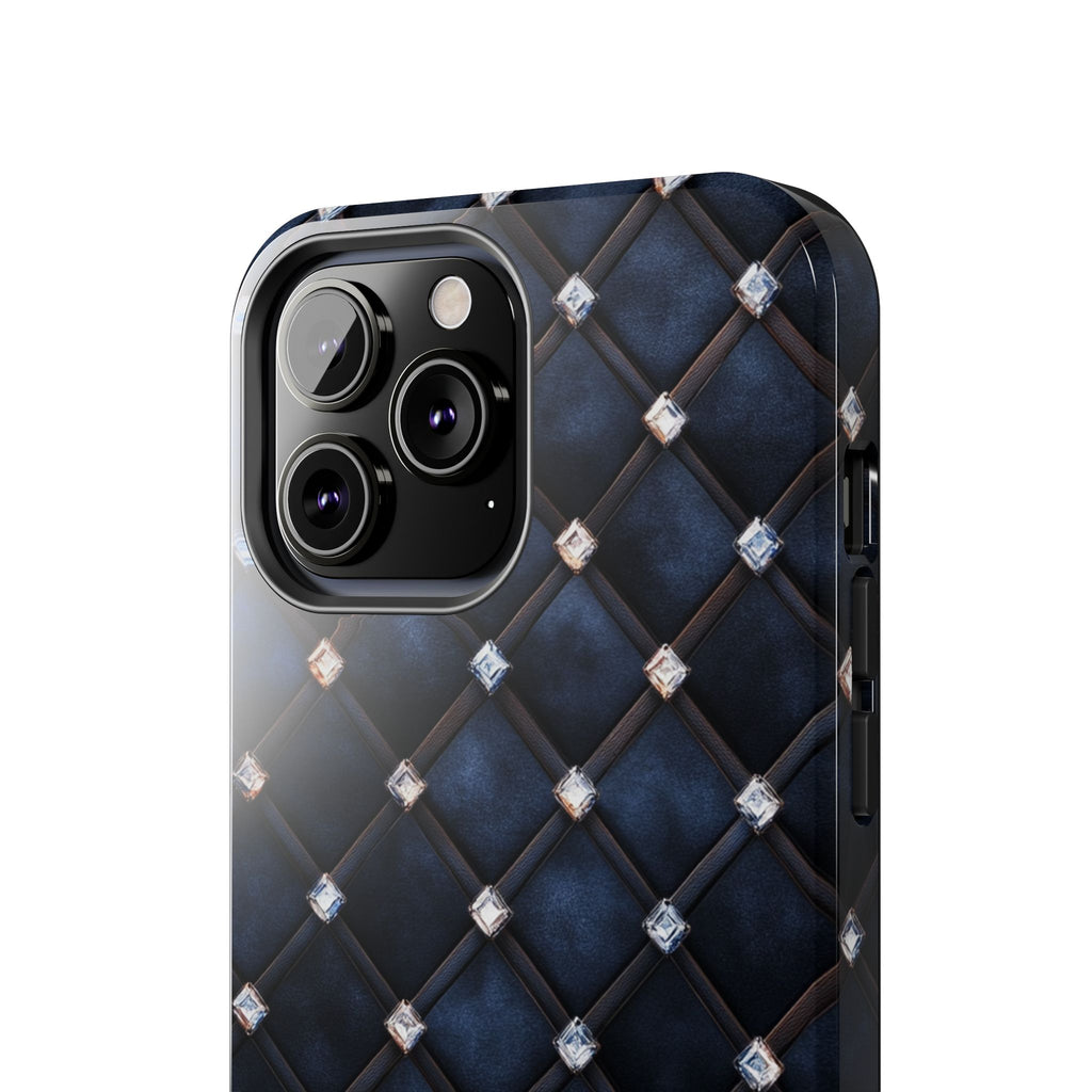 Fundas Premium MINUX para iPhone y Samsung Galaxy - Midnight Diamond Quilt
