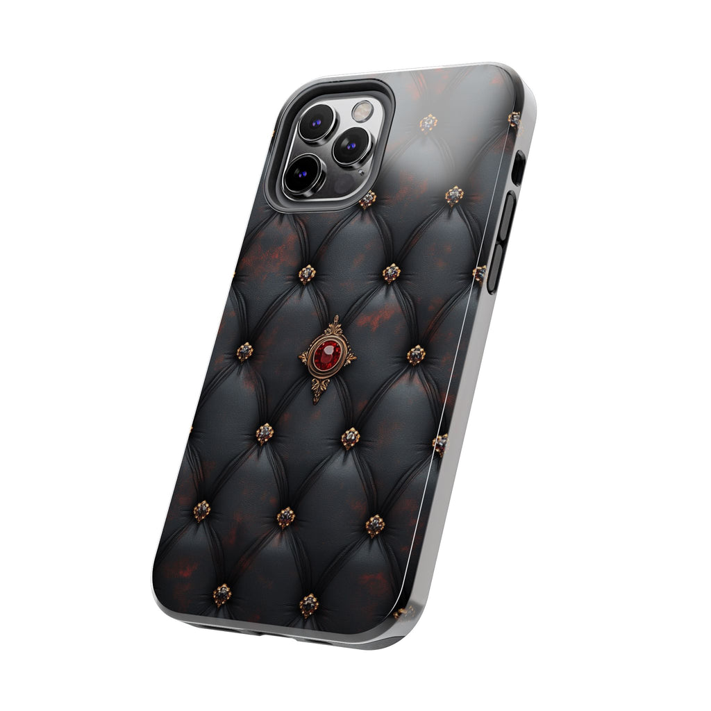 Fundas Premium MINUX para iPhone y Samsung Galaxy - Ruby Buttoned Velvet