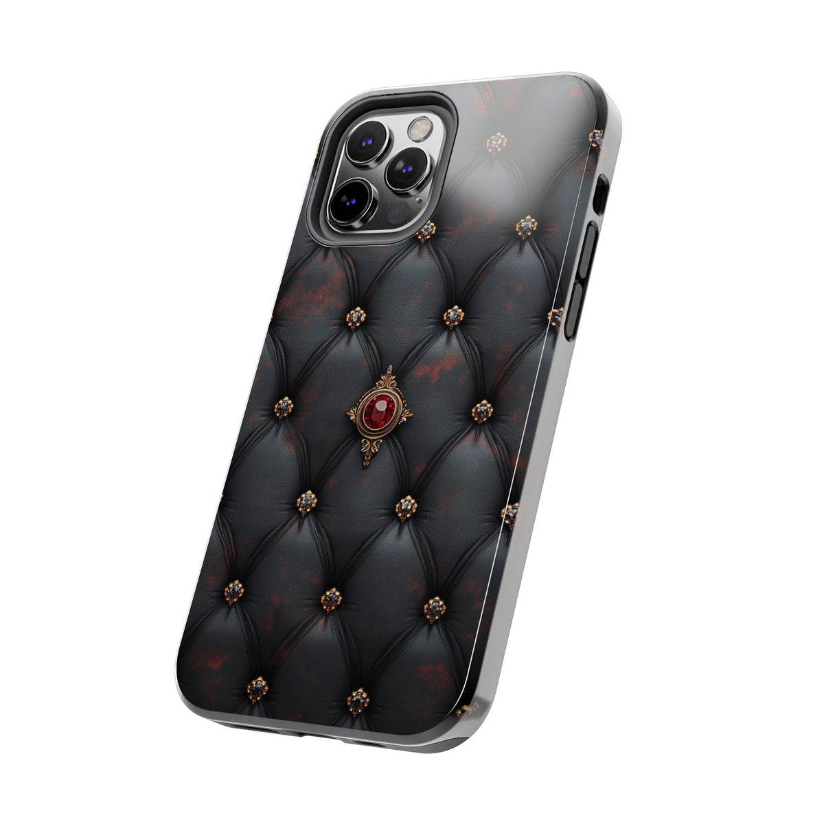 Fundas Premium MINUX para iPhone y Samsung Galaxy - Ruby Buttoned Velvet