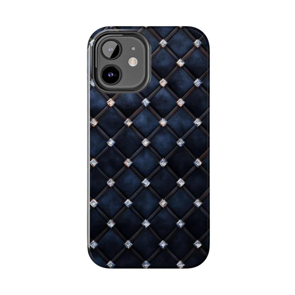 Fundas Premium MINUX para iPhone y Samsung Galaxy - Midnight Diamond Quilt