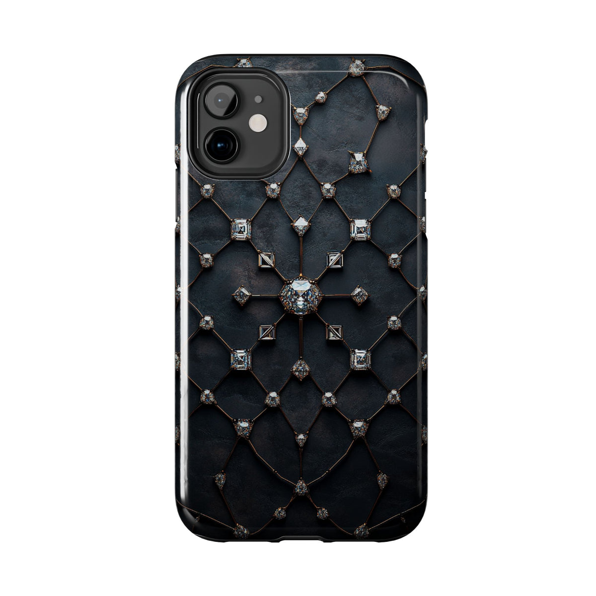 Fundas Premium MINUX para iPhone y Samsung Galaxy - Obsidian Diamond Filigree
