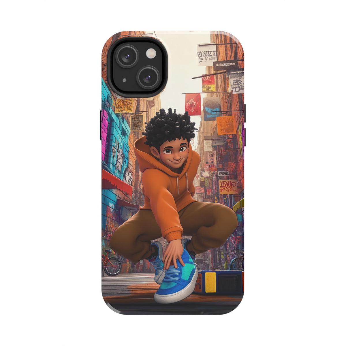 Funda Premium MINUX para iPhone y Samsung Galaxy - Street Kid 001
